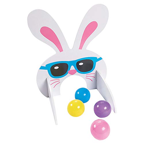 Easter Bunny Bowling Game - 7 Piece Set - Party and Egg Hunt Game for Kids