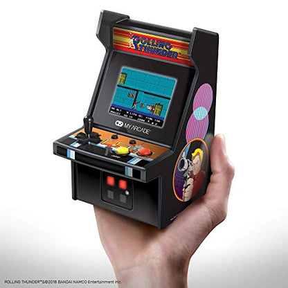 My Arcade Micro Player Mini Arcade Machine: Rolling Thunder Video Game, Fully Playable, 6.75 Inch Collectible, Color Display, Speaker, Volume Buttons, Headphone Jack - Electronic Games - style: Rolling Thunder