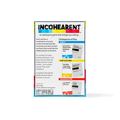 WHAT DO YOU MEME? Incohearent Fresh Phrases Expansion Pack - Designed to be Added to Incohearent Core Game - style: Expansion Pack #1