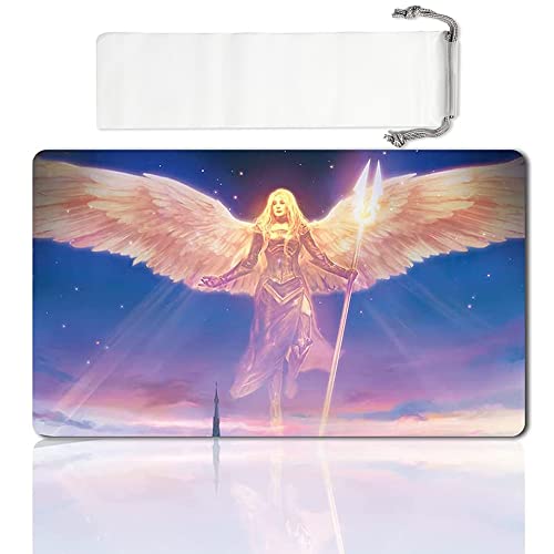 Board Game MTG Playmat Games Size 60X35 cm CCG Compatible for MTG CCG RPG Trading Card Game (AVACYN, Angel of Hope(1)) - color: Avacyn, Angel of Hope(1)