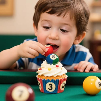 Mini Billiard Balls Set Resin Casting Mold, Pool Table Triangle Ball Rack Silicone Molds for Cake Decoration Candy Cupcake Topper Cake Polymer Clay Crafts Epoxy Resin