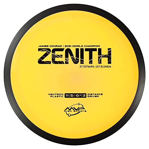 MVP Disc Sports Neutron Zenith James Conrad Edition Disc Golf Distance Driver (Colors May Vary) - size: 165-170g