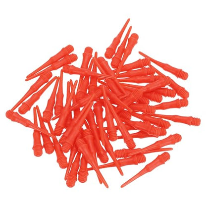PATIKIL Plastic Dart Tips 2BA Thread, Soft Dart Tip Replacement Dart Accessories - color: Red