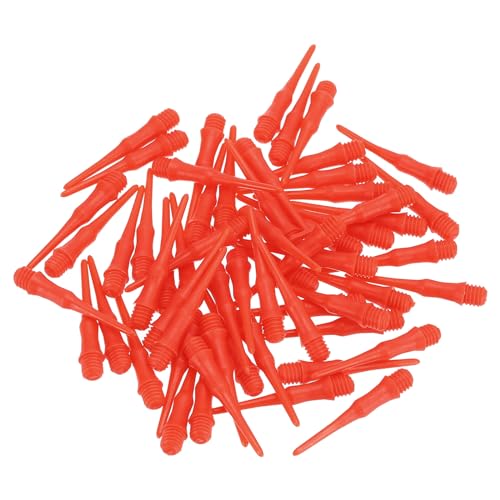 PATIKIL Plastic Dart Tips 2BA Thread, Soft Dart Tip Replacement Dart Accessories - color: Red