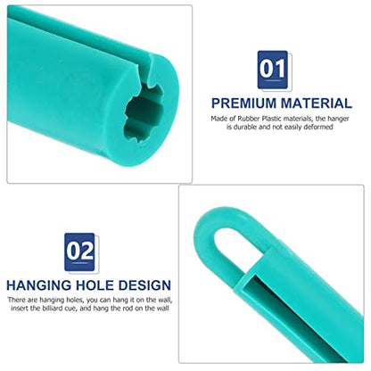 LIOOBO 15pcs Billiards Pole Hangers British Stands Pool Holder Wall Mount Random Color
