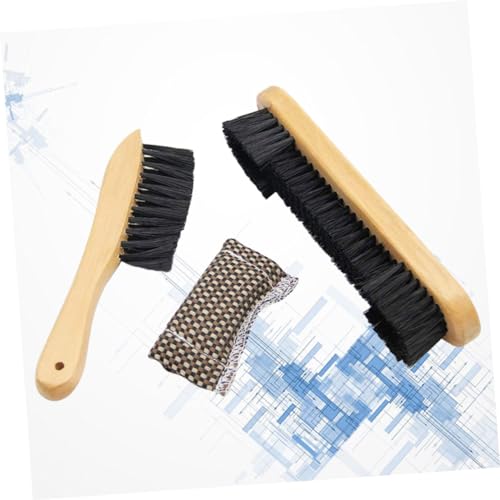 Kisangel 3 Pcs 1 Set Wooden Billiards Brush Set