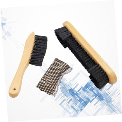 Kisangel 3 Pcs 1 Set Wooden Billiards Brush Set