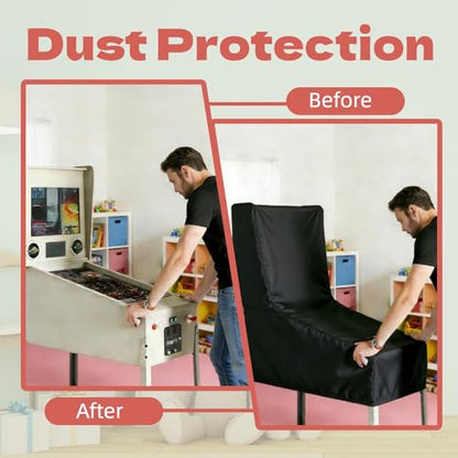 Arcade Machine Cover, Heavy Duty Protective Video Game Cover for Full Size Pinball Machines, Waterproof & Dustproof Electronic Dust Covers for Game Room,53"L x 22"W x 53"H - size: 53"L x 22"W x 53"H
