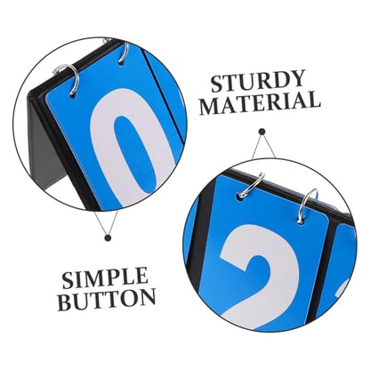 Table Tennis Score Counter Board Flipping Scorekeeper for Basketball Volleyball and Baseball Numbers Safe and Practical Design for Judges and Sports Events