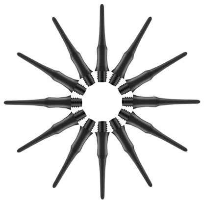 Soft Dart Tips 2BA Thread Plastic Soft Tip Dart Points Soft Dart Tips Replacement Dart Accessories for Dartboard-Black