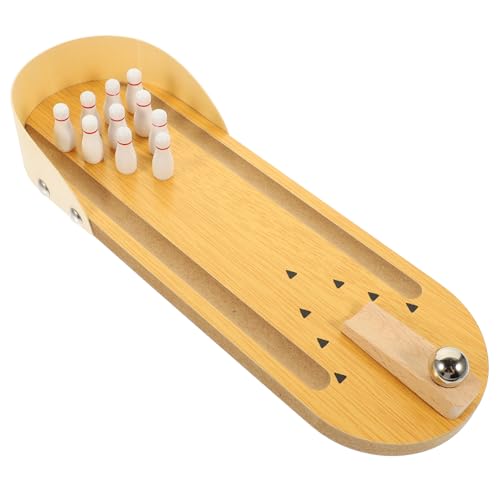 BESPORTBLE Desk Toy Products Mini Bowling Game for Seniors Elderly Parent-boy Girl Interactive Toy