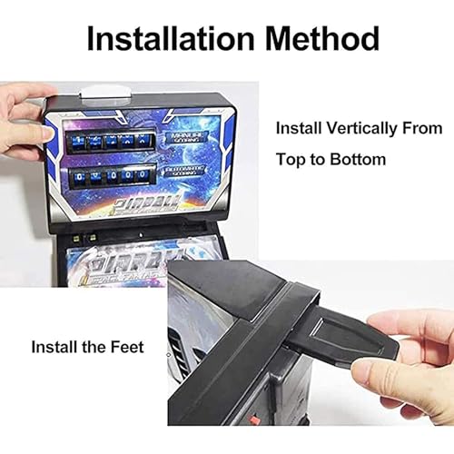 PHATM Table Marble Machine - Pinball Games Mini Tabletop Arcade Game Electronic Pinball Machine with Lights Sounds Grandparent Grandkid Bonding Game