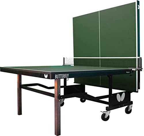 Butterfly Nippon 22 Ping Pong Table | Indoor Rollaway Table Tennis Table | Built Like A Tank | for Clubs, Home Game Rooms, Institutions | Professional Ping Pong Net Included | Playback Option