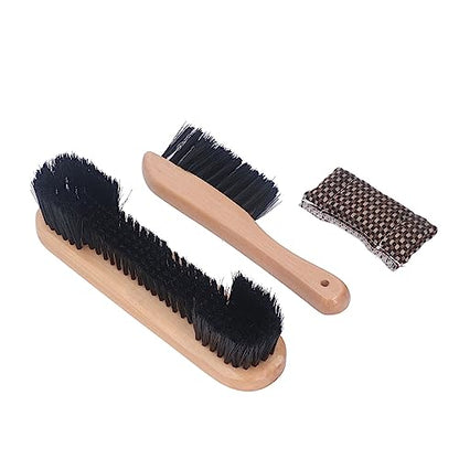 Billiards Pool Table and Rail Brush Set, Cue Cleaning Cloth, Club Wipe Dry Cloth, Pool Table Accessories Brush Kit for The Cleaning and Maintenance of Billiard Tables - color: Wooden Colours