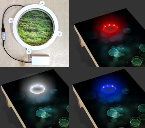 PartyToss Cornhole Boards/Bean Bag Toss Game Set w/Optional LED Lights & Graphics - Choose Your Model - color: Bubbles