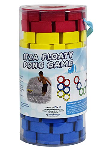Water Sports Itza Floaty Pool Pong Backyard and Pool Game - Floating Ping Pong Pool Games for Adults and Family