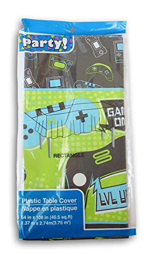 Summer Birthday Table Cover - Game On Video Games - 54'' x 108''