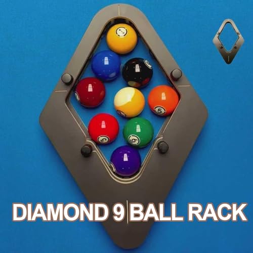 Professional Billiard Rack System, Heavy Duty Solid Wood Triangle/Diamond Pool Ball Racks, Adjustable Solid Wood Triangle & Magic Rack for Standard Billiard Balls, Home/Bar/Club Use - size: A