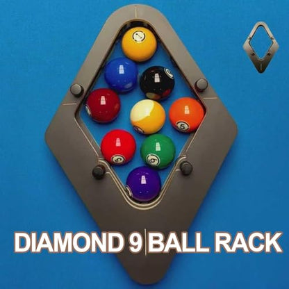Professional Billiard Rack System, Heavy Duty Solid Wood Triangle/Diamond Pool Ball Racks, Adjustable Solid Wood Triangle & Magic Rack for Standard Billiard Balls, Home/Bar/Club Use - size: B