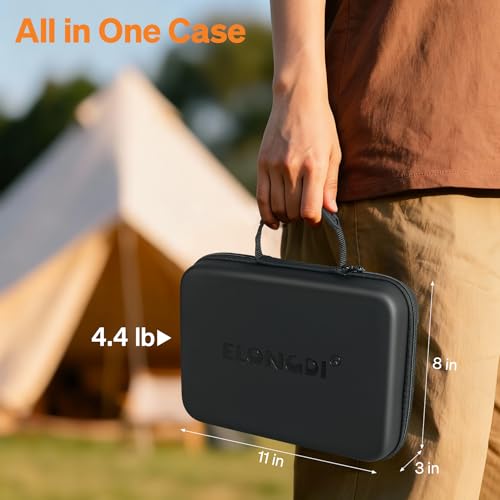 ELONGDI Rummy Cube 6 Player Large Numbers Edition, 160 Rummy Tiles with 6 Wooden Racks, Portable Case & Storage Bag - Classic Board Game for Family Adults & Kids