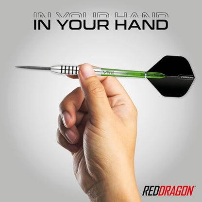 RED DRAGON Featherlite 2 Tip Darts Set - 80% Tungsten Ultra-Lightweight Barrels for Smooth Release & Precision Control, 19g, Flights & VRX Aluminum Shafts Included