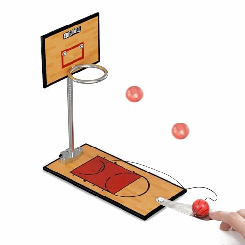 GYSH Mini Desktop Basketball Hoop Game for Office,Tabletop Basketball Game Toy with Easy Assembly,Desk Toys for Office for Adults，Tiny Basketball Hoop(Desk Basketball) - style: Desk Basketball