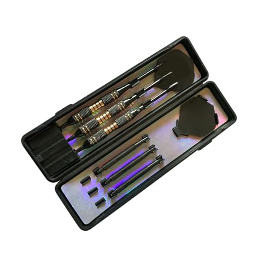 VANZACK 1set Professional Copper Dart Kit Needle Tipped and Flights Construction for Indoor and Outdoor Games for Amateurs and Beginners