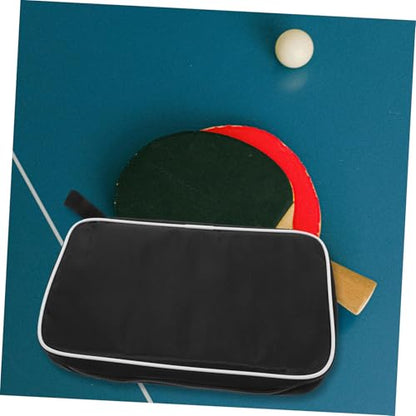 Kisangel Portable Table Tennis Paddle Bag Protective Case Scratch Zipper Storage Pouch for Paddle and Balls Lightweight Organizer