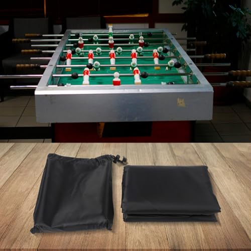 Foosball Table Cover Outdoor Dustproof UV Protective With Storage Bag(black)