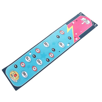 Tabletop Bowling Game Bowling Toy Desktop Set Portable Family Game Mat Indoor Play Strategic Hand Eye Coordination with Anti Slip Plastic Cloth for Kids Teens