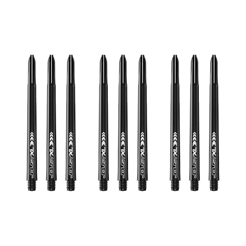 RED DRAGON Luke Humphries Joust XL Dart Shafts - Extra Long Nylon Dart Stems for Stable Flight & Consistent Trajectory, 9 Shafts (3 Sets)