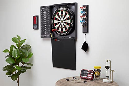Viper by GLD Products Steadfast Dart Backboard with Shot King Sisal Board, Black