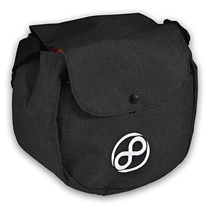 Infinite Discs Easy Bag - Disc Golf Starter Bag, Storage for 10 Discs - color: Black