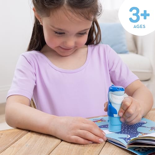 Melissa & Doug Sticker Wow!™ 24-Page Activity Pad and Sticker Stamper, 300 Stickers, Arts and Crafts Fidget Toy Collectible Character – Shark - for Kids Ages 3+ - FSC Certified - color: Shark, size: Single