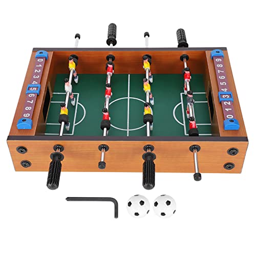 GLOGLOW Nan Tabletop Foosball Table, Wood Mini Soccer Game Set for Kids and Adults Game Nights School Supplies