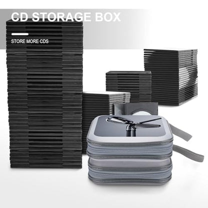 Golf Club DVD Case Large Storage Disc Wallet Bag Portable CD Case Holder 40 Capacity Hard Plastic Disc Cases Storage Binder DVD Case Wallet for Car Home Office Travel