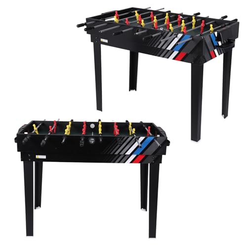 4-in-1 Recreational Game Table with Football Billiards Ice Hockey Table Tennis Wear Resist for Friends and Family Playing