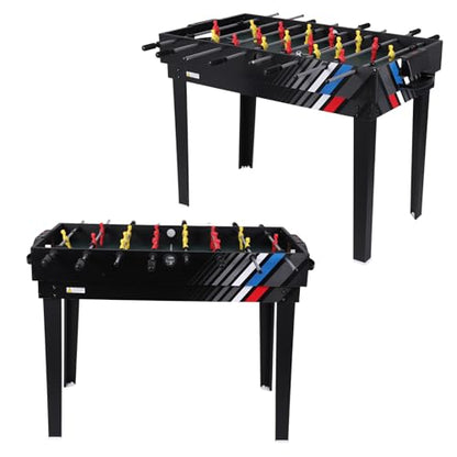 4-in-1 Recreational Game Table with Football Billiards Ice Hockey Table Tennis Wear Resist for Friends and Family Playing