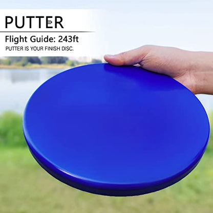 GOOSO Disc Golf Set 6 Discs Only for Outdoor and Backyard | Driver, Mid-Range and Putter Discs for Comfortable Plastic - style: 6 pc