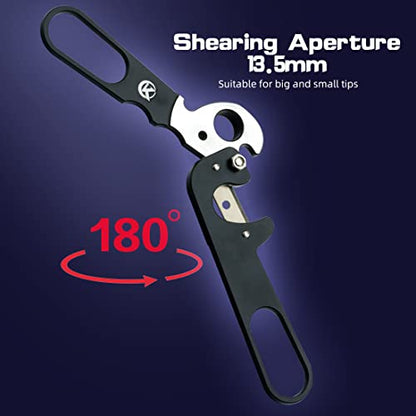 KONLLEN Billiards Cue Tip Excision Tool Metal Scissors Carom Snooker Pool Cue Tip Cutting Repair Maintaince Billiard Accessories