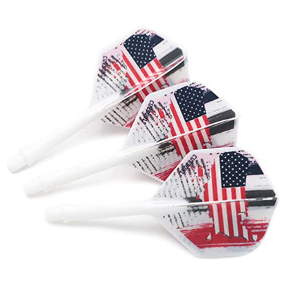 CUESOUL AK5 Integrated Dart Shaft Dart Flights Standard Shape 28mm-American Flag Design