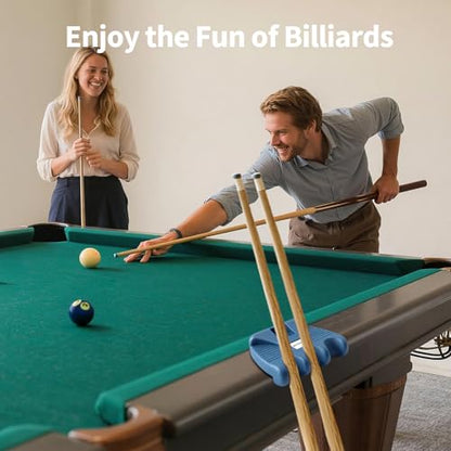 Pool Cue Holder for Table, Cue Stick Holder Pool Cue Holder Portable Weighted Billiard Cue Rack with Chalk Holder Blue (3 Holes) - style: 3 Holes-Blue