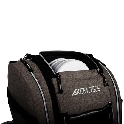 Axiom Discs Voyager Lite Backpack Disc Golf Bag (Choose Your Favorite Color) - color: Heather Gray, style: V2