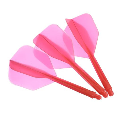 M METERXITY Integrated Dart Shaft and Flights-One Piece Dart Accessories Durable Anti-Fall Apply to Soft Tip Darts and Steel Tip Dart - color: Red