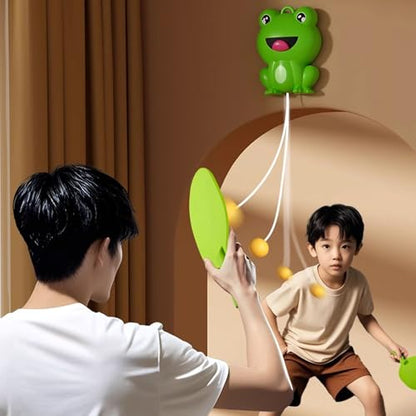 Hanging Table Tennis Trainer Portable Set, 1 Pcs Trainer 6 Balls & 2 Pcs Trainer 12 Balls Door Pong Game for Kids with Racket and Balls, Adjustable Hanging Table Tennis Trainer - color: 10 Balls & 2 Trainer