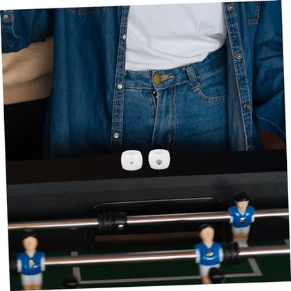 VICASKY 4pcs Foosball Table Stop Ring Positioners Tabletop Football Accessories for Goal Bar Alignment for Home and Office Games