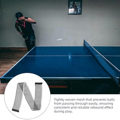Portable Table Tennis Net Polyester-Cotton Lightweight Foldable Mesh Replacement for Indoor Outdoor Training and Recreational Game Use