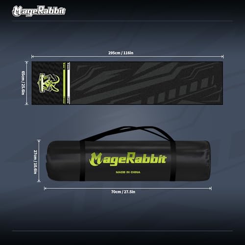 Darts Mat, 297x66cm, with Oche Lines, Professional Non Slip Carpet, Protection for Floor and Dart Tip (MageRabbit)