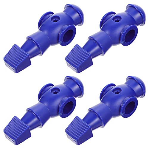 Homoyoyo 4pcs Foosball Man Statue Table Guys Figurine Robbot Man Soccer Games Player Mini Doll Figure Football Machine Accessories Replacement Parts Red Blue Black White - color: Blue