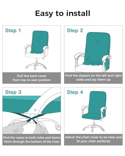 Abstract Animal Office Chair Cover, Dog in The Room Poker Games Universal Stretch Desk Rotating Chair Slipcovers, Removable Seat Protector with Zipper, S - color: Dark Green Brown, size: Small